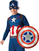 Rubis France - Bouclier Captain America métallisé en plastique pour enfant