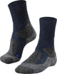 Falke tk1 cool anti-ampoules épais matériau fonctionnel lyocell chaussettes de marche hommes bleu - taille 39-41