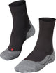 Falke ru4 chaussettes de course en coton anti-ampoules en matériau fonctionnel femme noir - taille 37-38