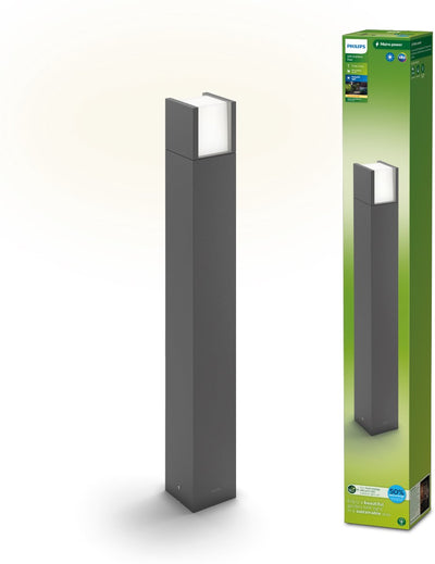 Philips LED Poteau de jardin Philips Arbor - ultra efficace - anthracite - 4,3w