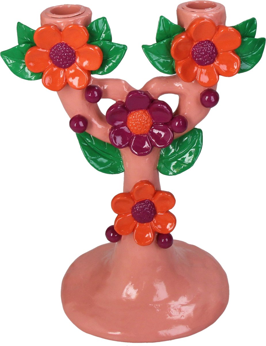 Chandelier collection Hd fleurs polyrésine 19,7x13,4x25,6cm