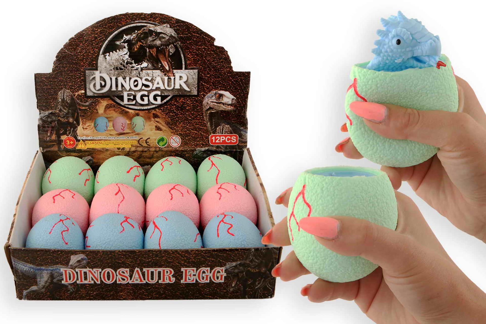 Presse oeuf dinosaure pop up 6cm