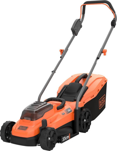 Tondeuse à gazon Black+decker 18v 33cm, bac de collecte 35l sans batterie ni chargeur - bcmw3318n-xj