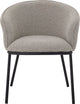 Bloomingville - chaise de salle à manger cortone - gris - polyester