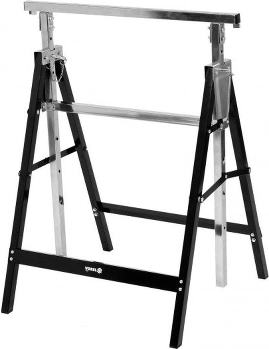 Vorel | tréteau réglable - max 200kg - argent et noir
