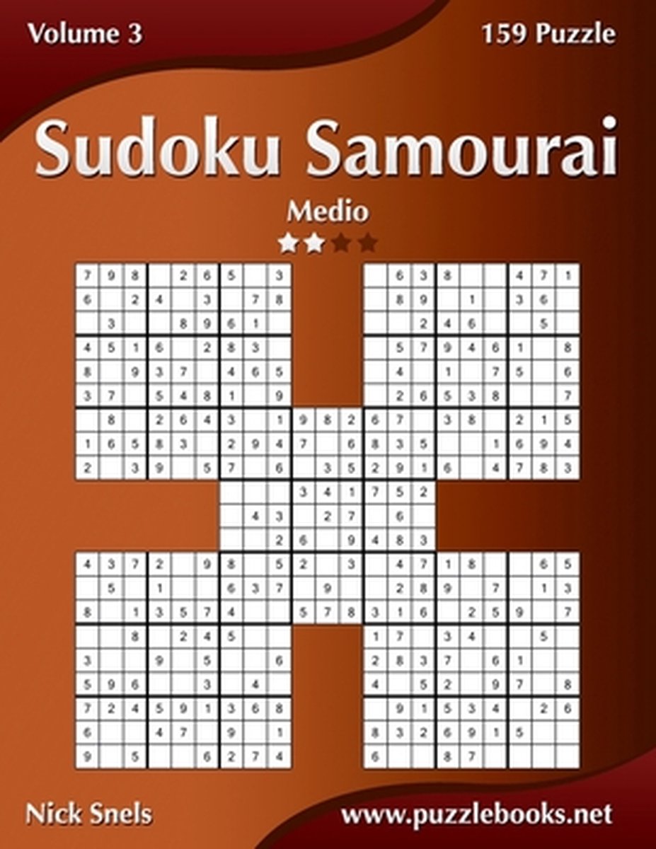 Puzzlebooks.net sudoku samouraï - milieu - 159 grilles