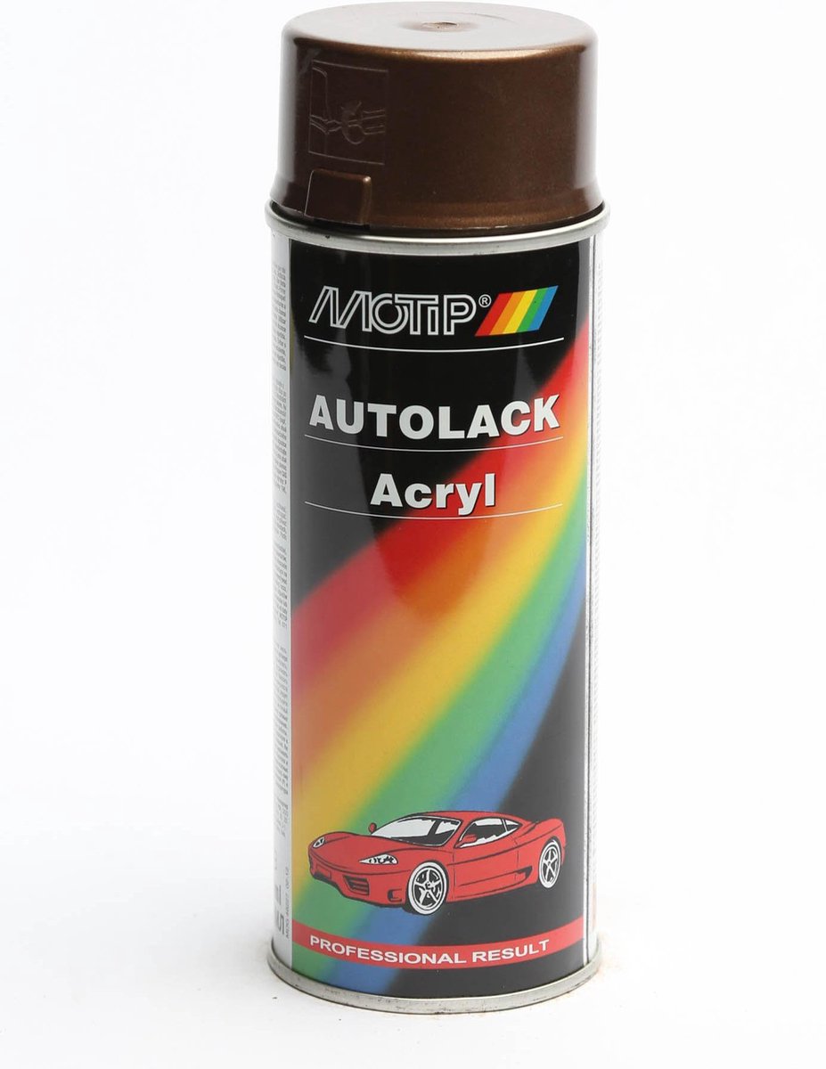 Motip 51200 - bombe aérosol de peinture automobile - marron - 400ml