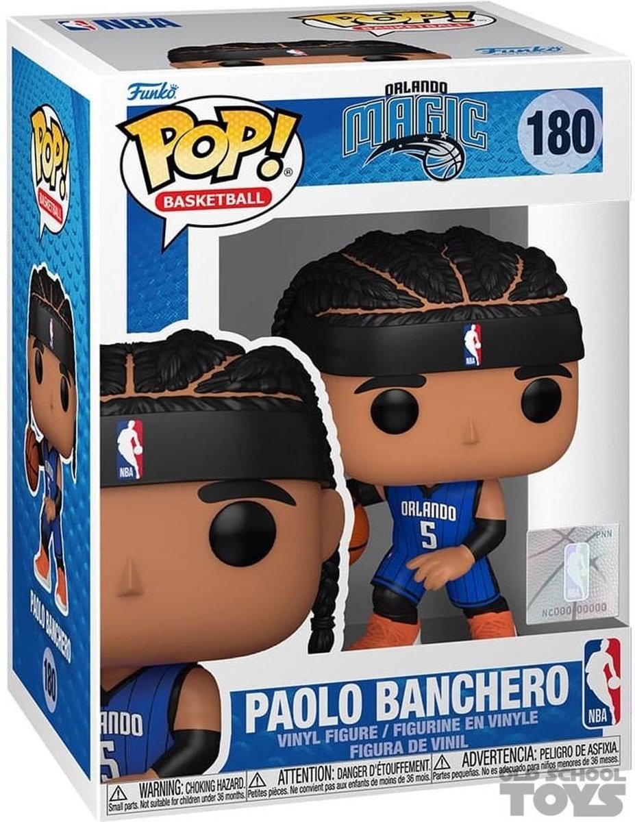 Funko pop basket : orlando magic - paolo banchero pop #180