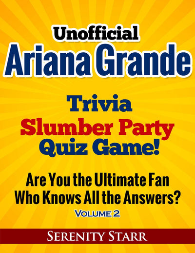 Ty non officiel ariana grande trivia sleep par quiz game volume 2