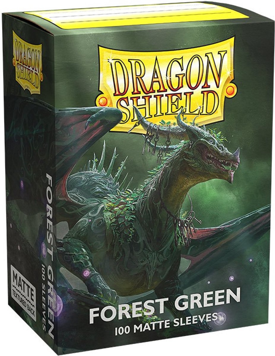 Dragonshield 100 protège-cartes boîte mat vert forêt