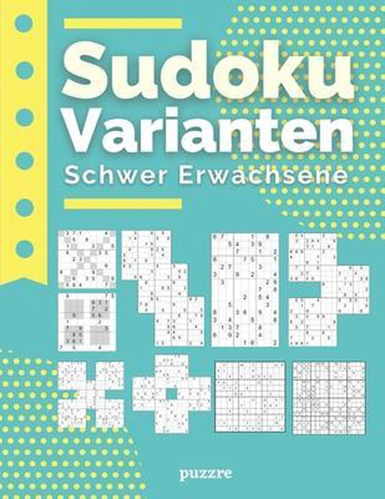 Les variantes du Sudoku schwer erwachsene