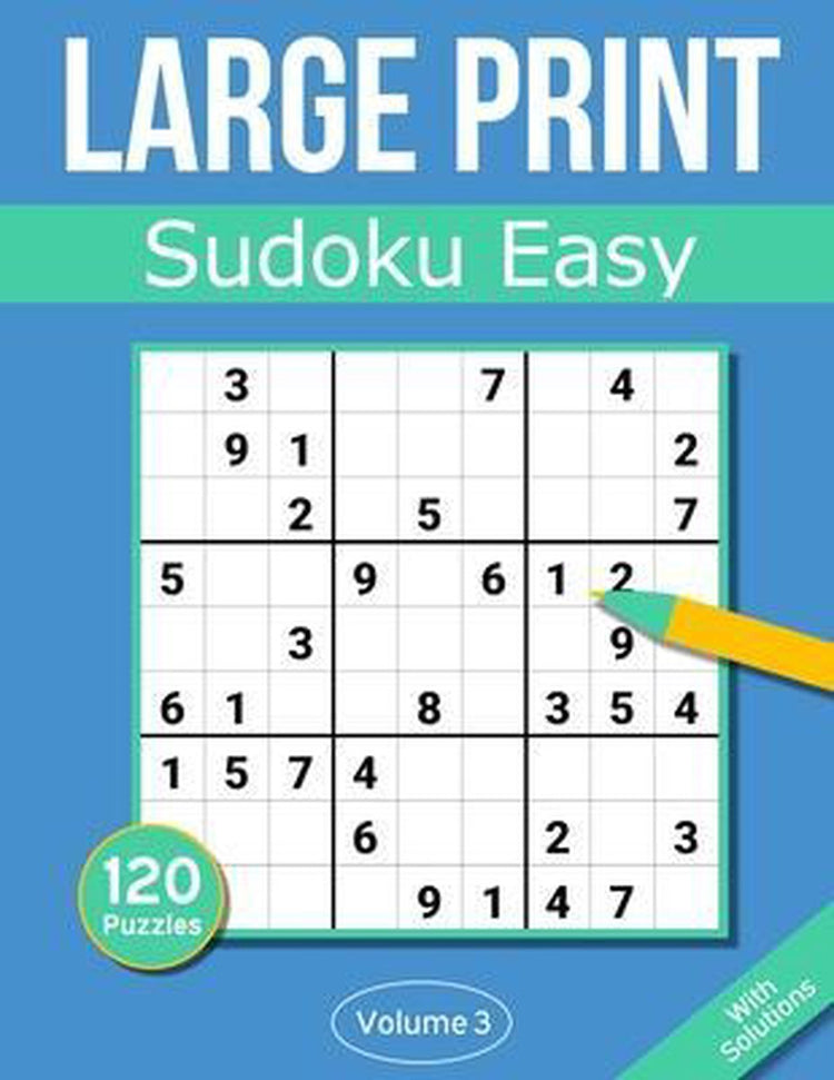 Livres de puzzles sudoku faciles en gros caractères - sudoku en gros caractères facile