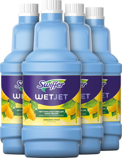 Swiffer Wetjet - produit de nettoyage - pack économique 4 x 1,25 l