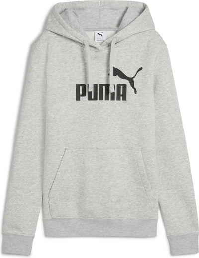 Puma ess non. pull de sport femme 1 logo hoodie fl - gris clair chiné
