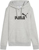 Puma ess non. pull de sport femme 1 logo hoodie fl - gris clair chiné