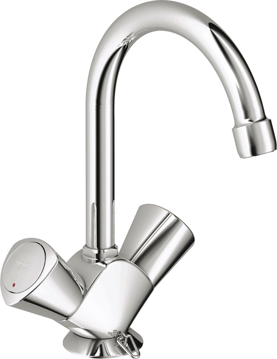 Robinet pour lavabo Grohe costa-s - avec chaîne - chrome