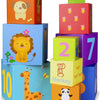Classic World Empileing Blocks Figures and Animals, 10dlg.