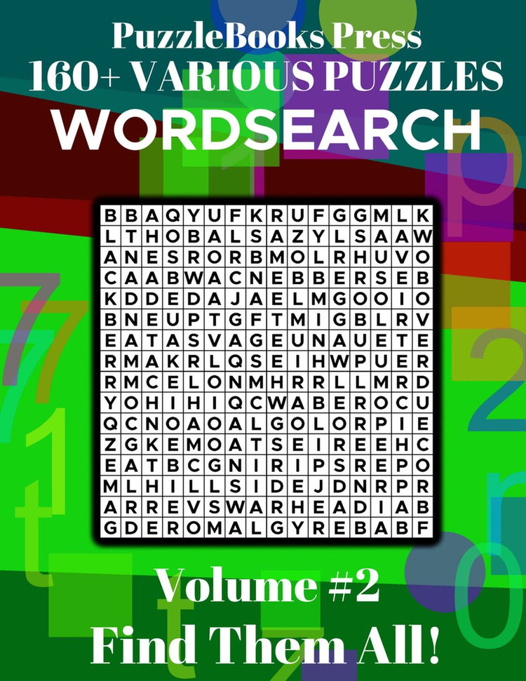 Puzzlebooks press mots mêlés 2 - puzzlebooks press mots mêlés - volume 2