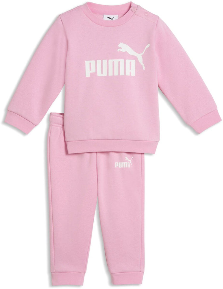 Puma minicats ess crew set fl inf survêtement unisexe - rose chatoyant