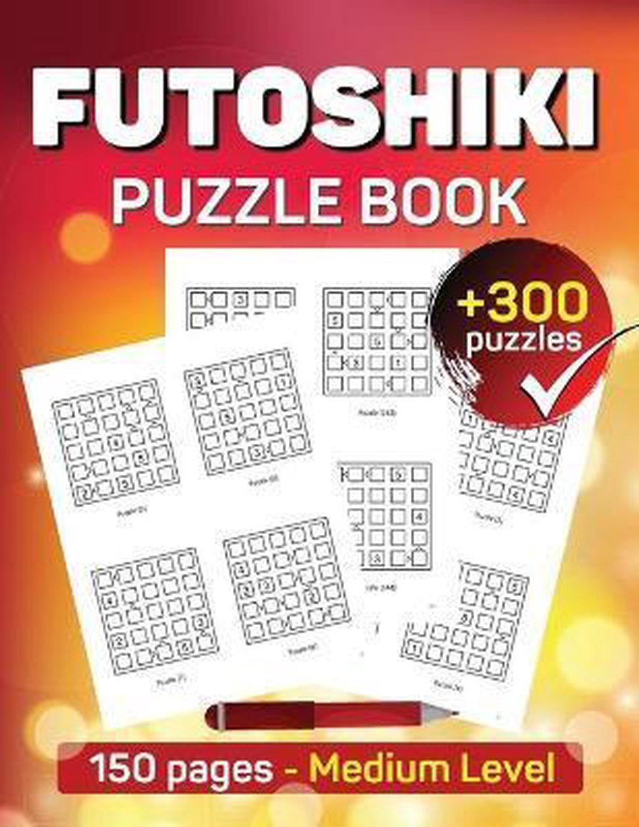 Livre de puzzles Futoshiki 150 pages niveau moyen