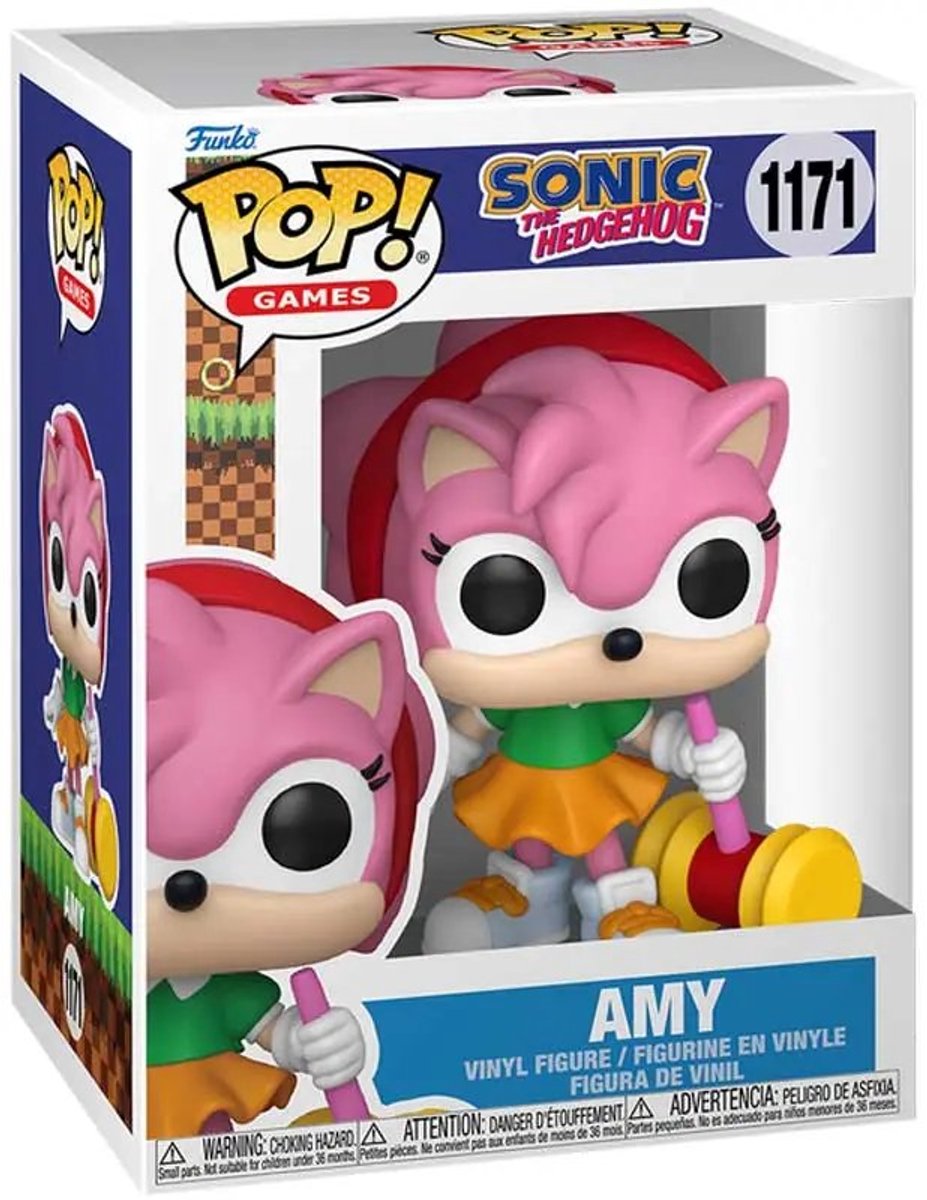 Funko Sonic the Hedgehog Amy Rose (édition Chase possible !) figurine en vinyle 1171 pop unisexe ! - neutre - standard