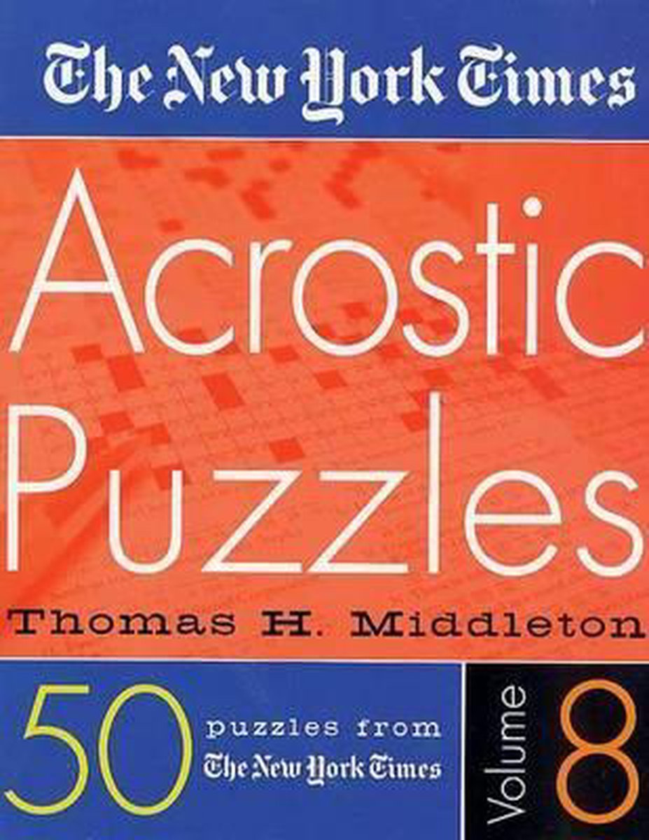 Les puzzles d'acrostiches du New York Times