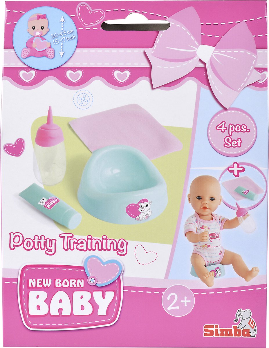 Simba - nouveau-né - kit d'apprentissage de la propreté - poupées - accessoires - à partir de 2 ans
