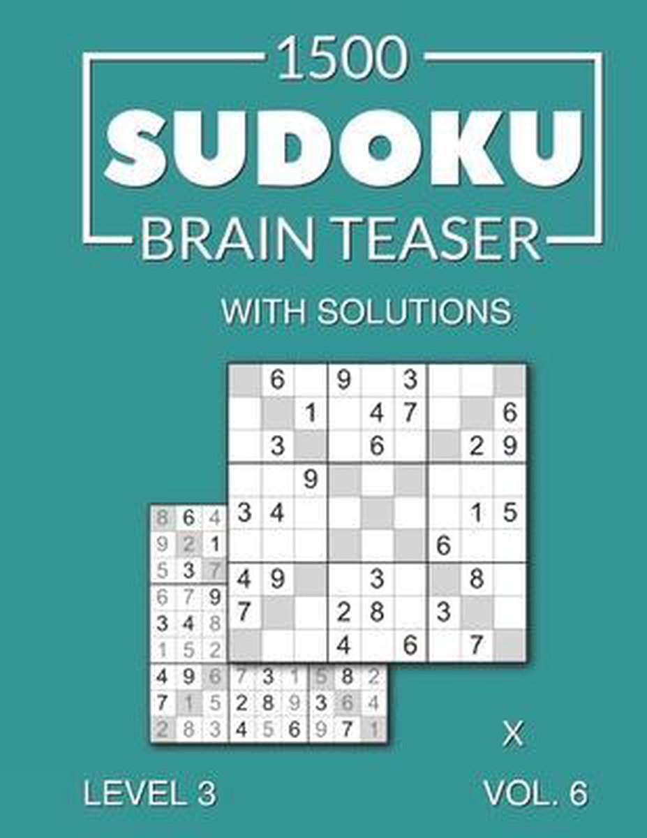 1500 casse-tête sudoku x avec solutions