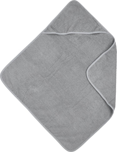 Cape de bain Meyco baby uni - tissu éponge - gris - 75x75cm