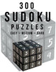 300 grilles de sudoku facile - moyen - difficile