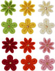Creativ company fleurs en feutre avec strass, d 30 mm, épaisseur 2,5 mm, 120 pièces 1 boîte