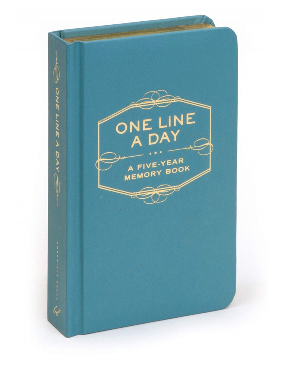 Livres de chroniques une ligne par jour - journal intime pendant 5 ans - un livre de souvenirs sur cinq ans