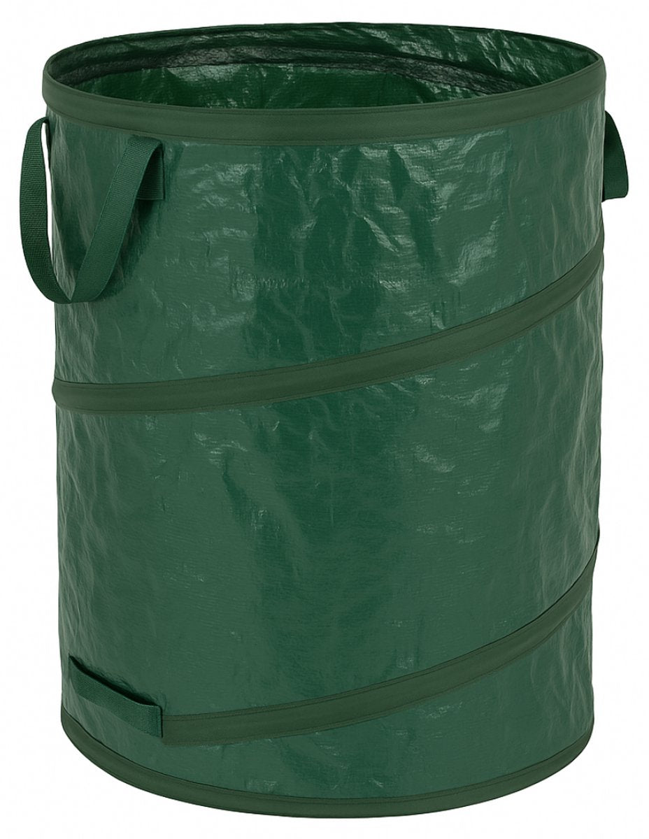 Kinzo sac à déchets de jardin pliable 120 l - sac de jardin pop-up avec poignées - sac à déchets de jardin pour feuilles, déchets organiques, déchets de taille - plastique robuste - pliable - env. 45x75 cm - sac à compost réutilisable