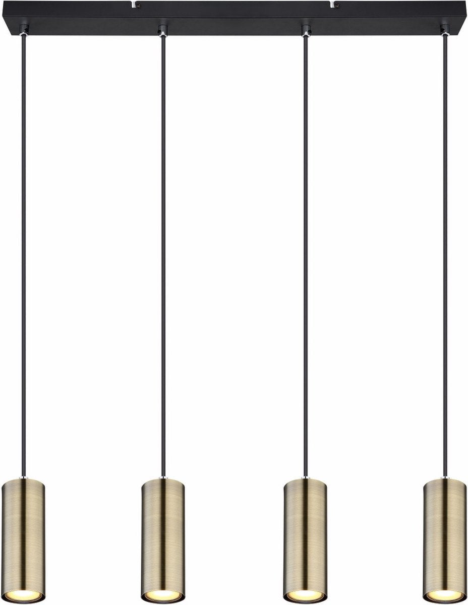 Globo - lampe suspendue - robby - or - métal - grande lampe de table à manger - gu10 - 57911-4hm