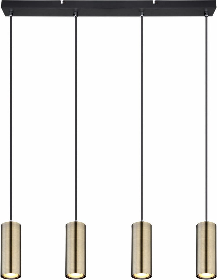 Globo - lampe suspendue - robby - or - métal - grande lampe de table à manger - gu10 - 57911-4hm