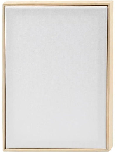 Creativ company Toile tendue avec cadre, A4, format 21x29,7 cm, 280 gr, blanc, 1 pièce