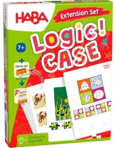 Jeu Haba - logique ! mallette - kit d'extension 7+ - animaux dangereux (emballage allemand avec manuel néerlandais)