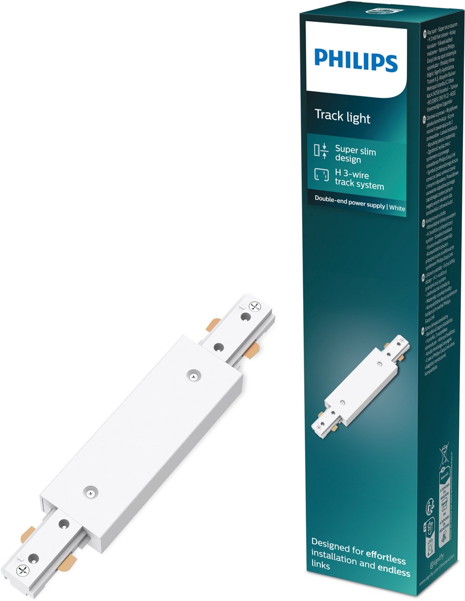 Philips LED Philips Easylink - connexion électrique double face - blanc - éclairage sur rail
