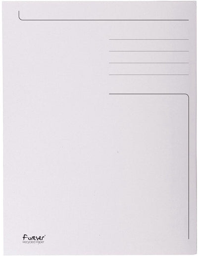 Exacompta 50x chemise imprimée Forever® 3 rabats - 280 g/m² - 24x32 cm pour a4 - gris - 448019e