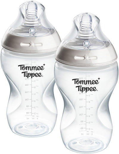 Biberons Tommee Tippee Natural Start - lot de 2 biberons 340 ml - débit moyen - 3 mois+