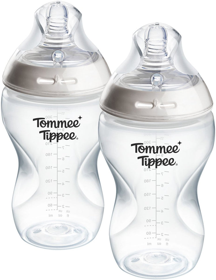 Biberons Tommee Tippee Natural Start - lot de 2 biberons 340 ml - débit moyen - 3 mois+