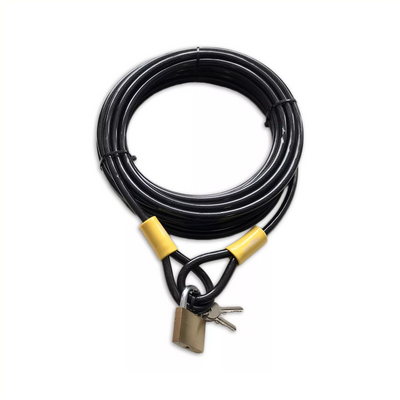 Serrure à spirale 10 mètres x 10 mm fumée