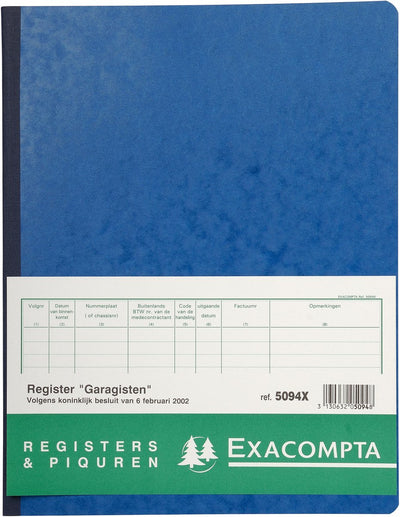 Exacompta piqure 32x25 garages 80 bl - assortis - 5094x