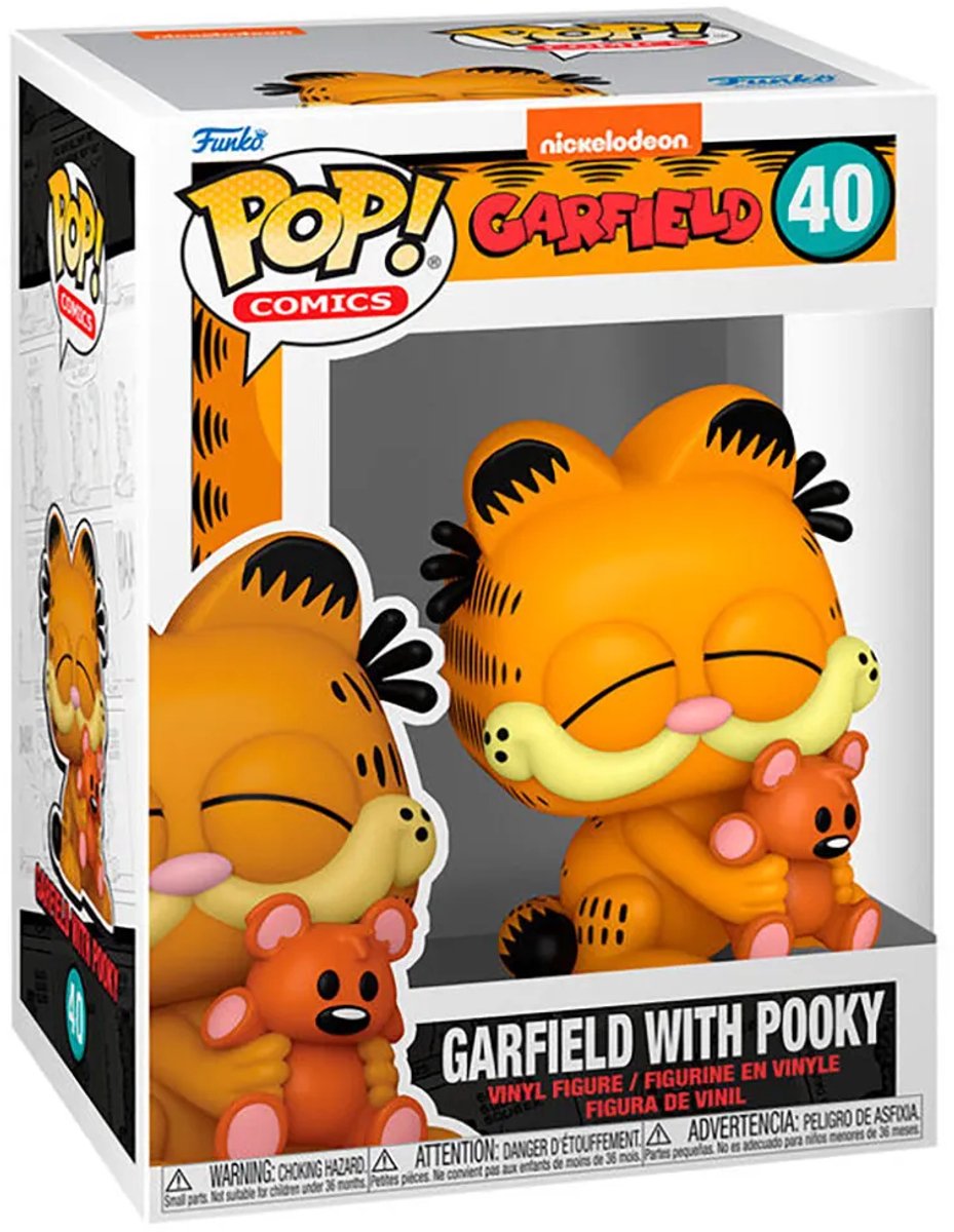 Funko Garfield Garfield avec Pooky Vinyl Figure 40 Pop! multicolore - pvc - fan merch, film