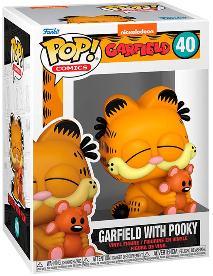 Funko Garfield Garfield avec Pooky Vinyl Figure 40 Pop! multicolore - pvc - fan merch, film