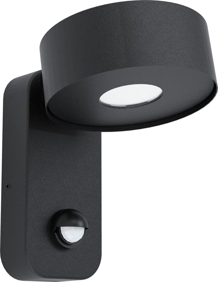 Applique d'extérieur Eglo Palosco - avec détecteur de mouvement - IP44 - noir