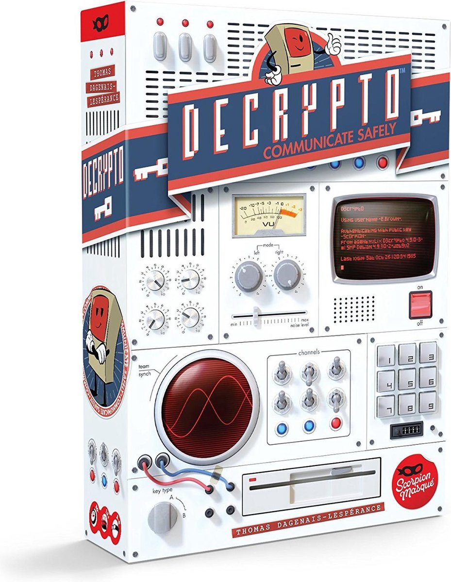 Scorpion masque décrypto - Jeu de société anglais