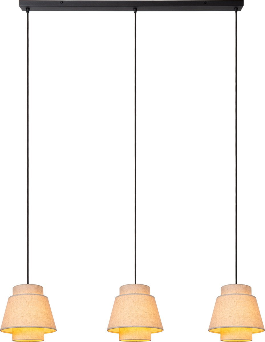 Lucide hommage - lampe suspendue - 3xe27 - beige - japandi