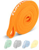 Tunturi Power Band - bande de résistance 2 à 15 kg - bande de résistance pull up - élastique de fitness - 104 cm - avec application d'entraînement - orange