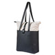Basil shopper vive mik crochets 15-20l blanc cassé noir